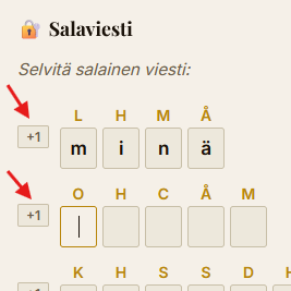 Esimerkki: salaviestin siirron lukeminen